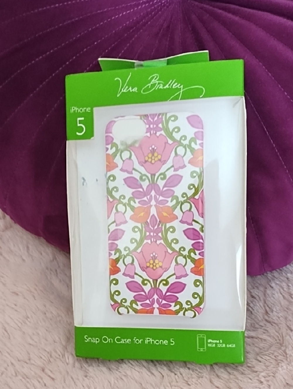 Vera Bradley "Lilli Bell" 💚 Snap-On Case for iPhone 5